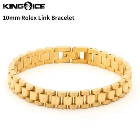 King Ice 10mm Rolex Link Bracelet 